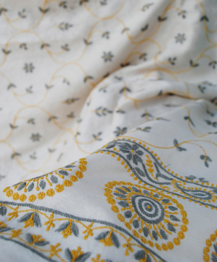 Saree Chanderi White